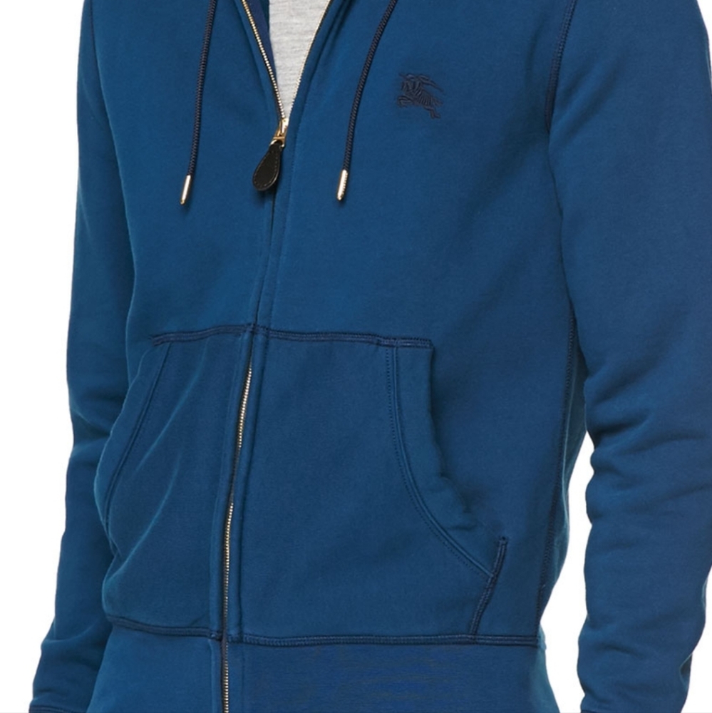 Burberry Brit Pearce Zip-Front Hoodie Sweatshirt mens XL